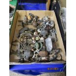 BOX CONTAINING FURNITURE HANDLES, FITTINGS ETC