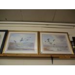 FRAMED J C HARRISON PRINT OF GROUSE AND ONE OF SANDPIPERS (2)