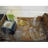 BOX CONTAINING MIXED BOWLS, JUGS, VASES ETC