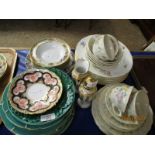 MIXED LOT OF PLATES, BOWLS, CUPS, SAUCERS ETC