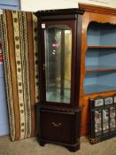 REPRODUCTION MAHOGANY FLOOR STANDING CORNER CUPBOARD