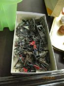 BOX CONTAINING LEAD PAINTED SOLDIERS