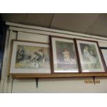 THREE FRAMED COLOURED PRINTS OF VICTORIAN CHILDREN