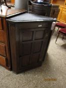 OAK PANEL FRONT CORNER CUPBOARD