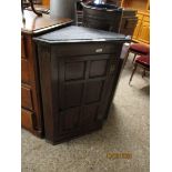 OAK PANEL FRONT CORNER CUPBOARD