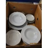 JOHNSONS BROS GREY DAWN SET OF BOWLS ETC