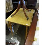 BEECHWOOD FRAMED DROP LEAF TABLE