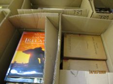 FIVE BOXES OF MIXED BOOKS