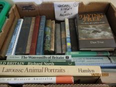 BOX OF MIXED NATURAL HISTORY AND ANIMAL BOOKS