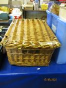 WICKER LAUNDRY BASKET