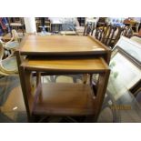 TEAK NEST OF TWO TABLES