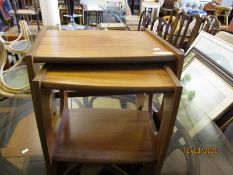 TEAK NEST OF TWO TABLES