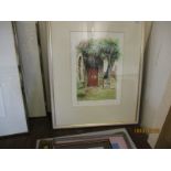 COLOURED LITHOGRAPH SIGNED IN PENCIL BY DEIRDRE MORGAN