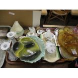 VARIOUS DRESSING TABLE POTS, OTHER POTTERY ETC