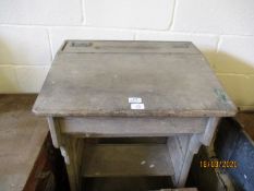 VINTAGE PINE SCHOOL DESK