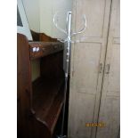 CHROMIUM HAT AND COAT STAND