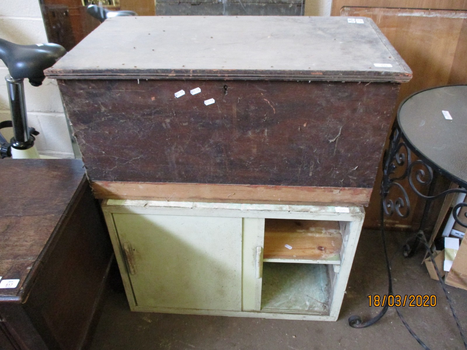 PINE BLANKET BOX AND SHELF UNIT