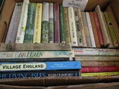 BOX OF MIXED COUNTRY BOOKS ETC