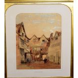 Thomas Lound (1802-1861), 'Old Yard in Oak Street, watercolour, monogrammed and dated 1850 lower