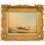 Alfred George Stannard (1828-1885), 'Yarmouth Beach', oil on canvas, 35 x 46cm