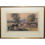 John Joseph Cotman (1814-1878), 'Thorpe Gardens', watercolour, signed and dated 1873 lower right, 29