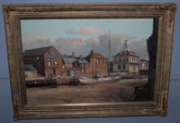 AR Clive Madgwick, RBA, (1934-2005), 'Cutoms House, Kings Lynn', oil on canvas, signed lower