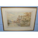 Charles Harmony Harrison (1842-1902), Ranworth Broad, watercolour, signed and dated 1890 lower