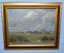 AR Campbell Archibald Mellon, ROI, RBA, (1878-1955), Burgh Castle, oil on canvas, 40 x 50cm