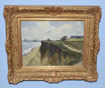 AR Campbell Archibald Mellon, ROI, RBA, (1878-1955), Beach Scene, oil on panel, inscribed verso '