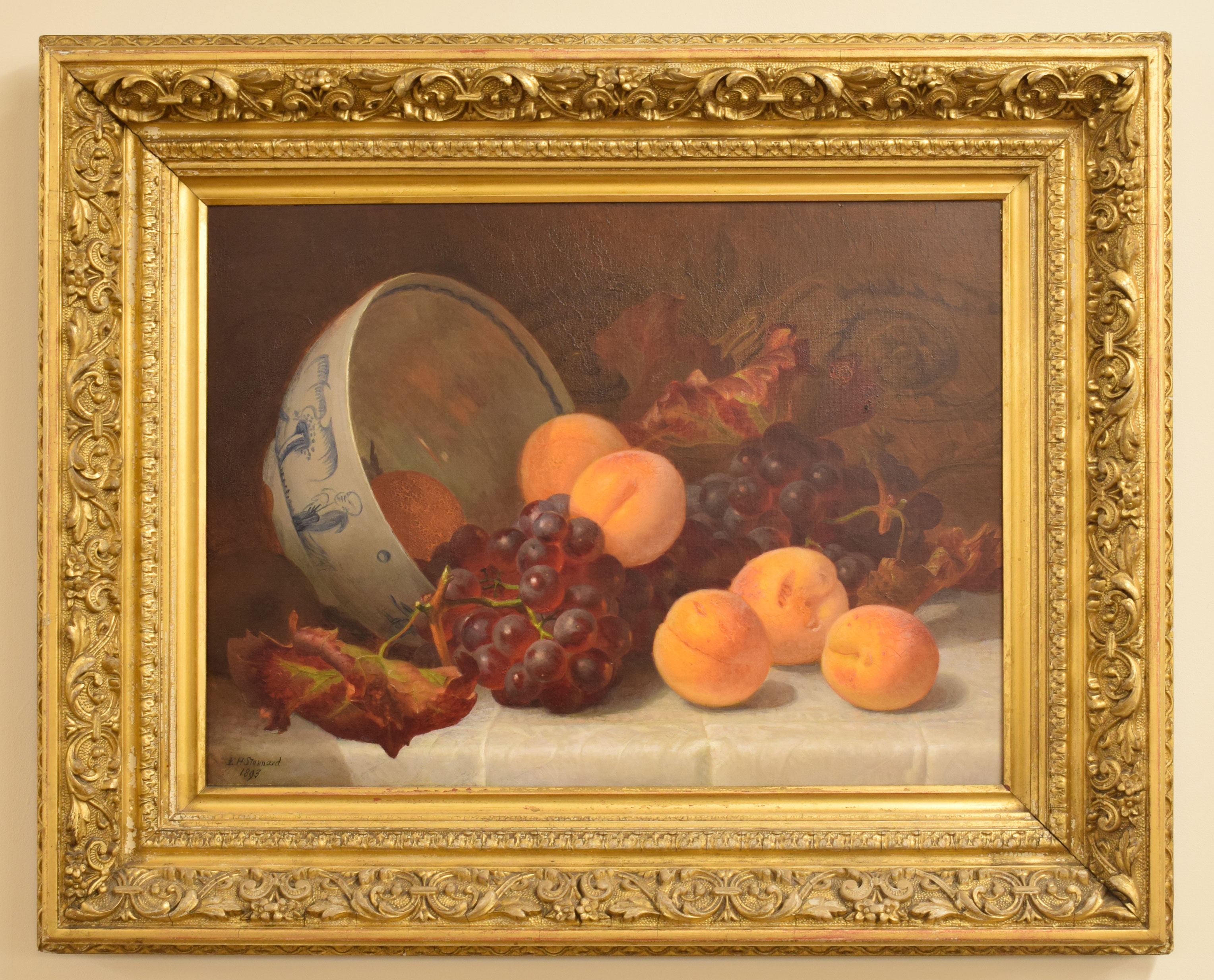 Eloise Harriet Stannard (1829-1915), 'Fruit', oil on canvas, signed and dated 1893 lower left,