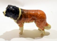 Beswick model of a St Bernard, the foot entitled "Corna Garth Stroller"