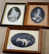 Jenny Press (20th century)"Fairies"group of three watercolours, all signed and variously