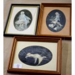 Jenny Press (20th century)"Fairies"group of three watercolours, all signed and variously