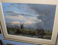 E Lystra (20th century)Norfolk landscape with Milloil on canvas, signed and dated 71 lower right29 x