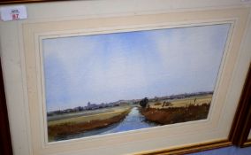 John Clifford (born 1934)Norfolk landscapespair of watercolours, both signed25 x 35cm (2)