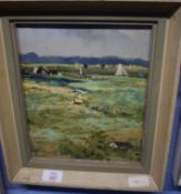 Sheelah R Michalski (20th century)"Sailing time, The Marshes, Oulton"oil on board, signed and