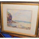 E A S Austin (19th/20th Century), 'Chapel Porth, Cornwall', watercolour, signed and dated 1918 to