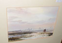 Leslie L Hardy Moore, RI (1907-1997)"Breydon Water"watercolour, signed lower right27 x 37cm