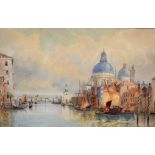 Hubert James Medlycott (1841-1920) Venetian scene, watercolour, signed and dated 1891 lower left, 34