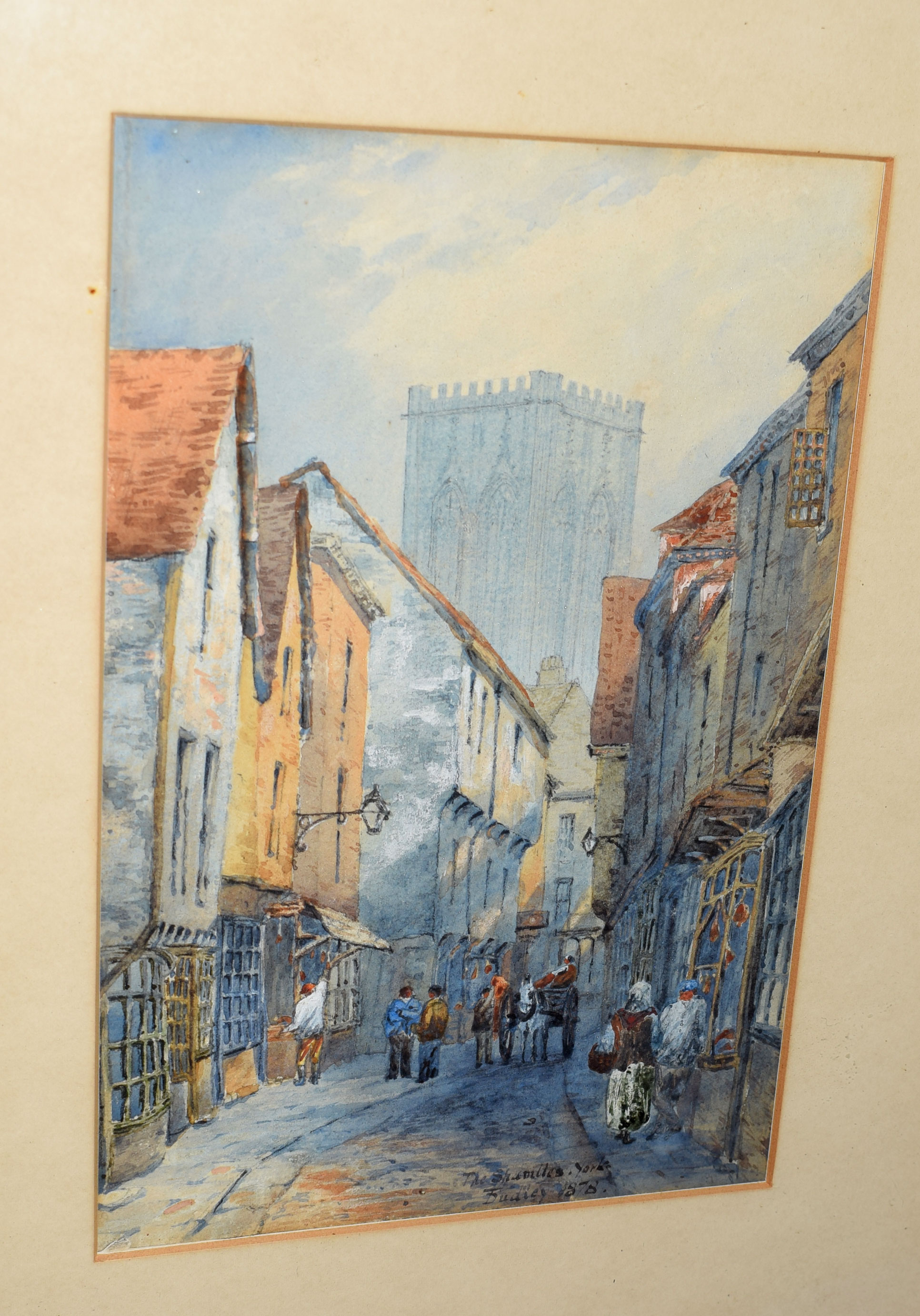 Thomas Dudley (1857-1935), 'New Gate, York' & 'The Shambles, York', pair of watercolours, both - Image 2 of 2