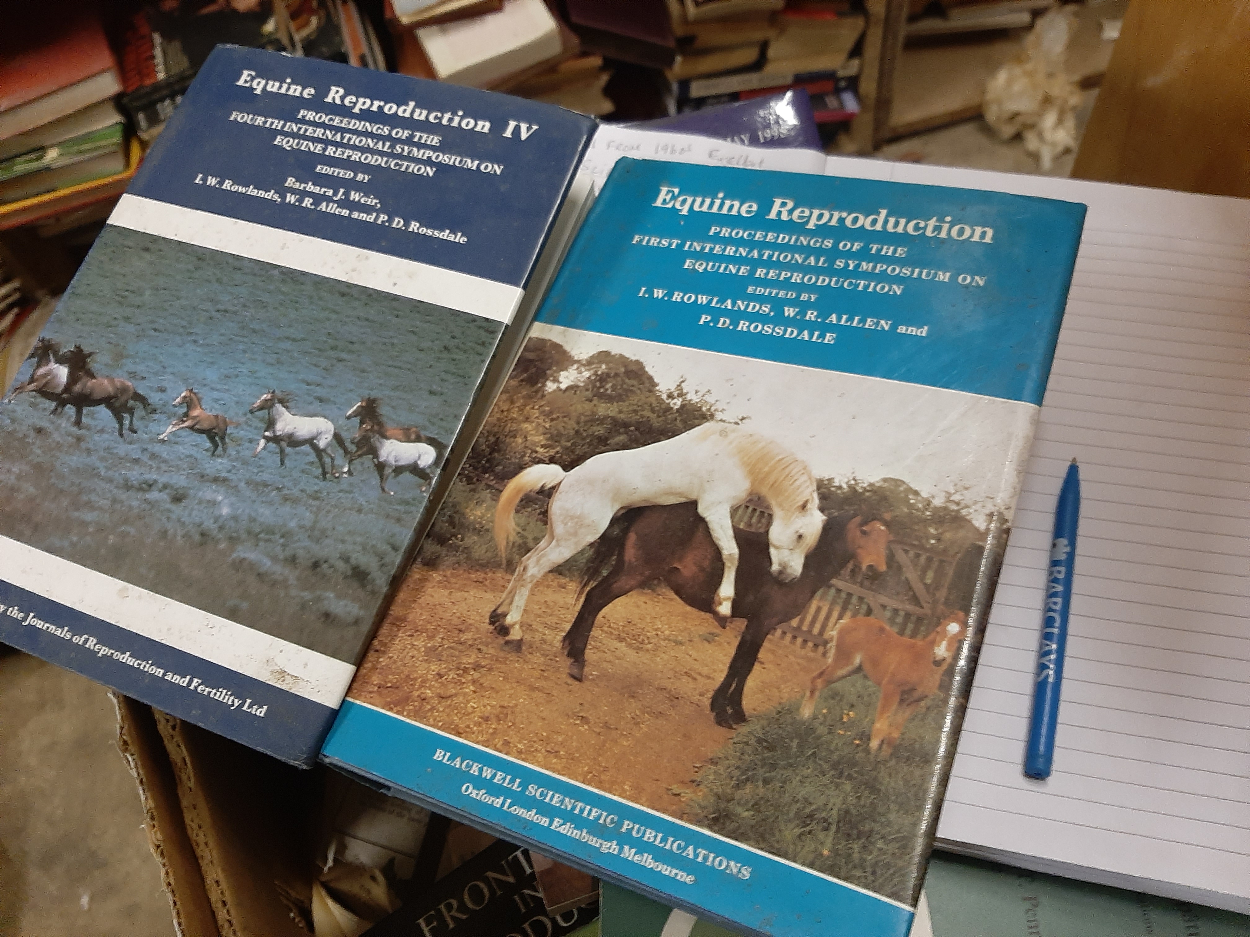 "Reproduction of Biology", Equine Reproduction, 4 lge vols (each approx 750 pages) - Image 3 of 3