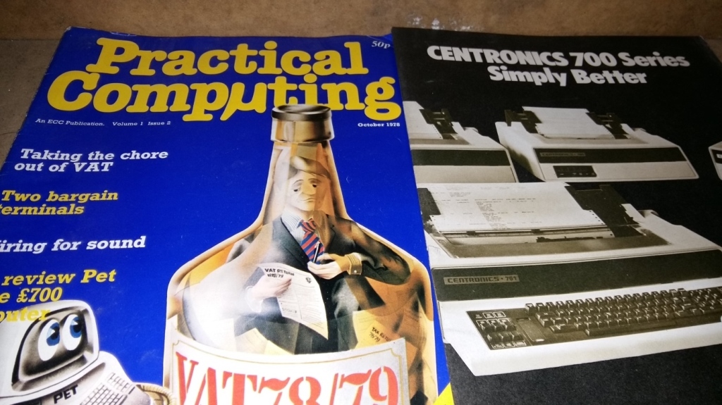 Two vintage Computer Magazines- 1978 and Centronics.