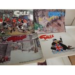 Collection of 12 various "Giles" Cartoon Annuals