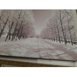 Two prints: Winter Scenes