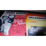 3 x Original Film Sheet Music- inc Gary Cooper High Noon- Oklahoma- To Each His Own Olivia de