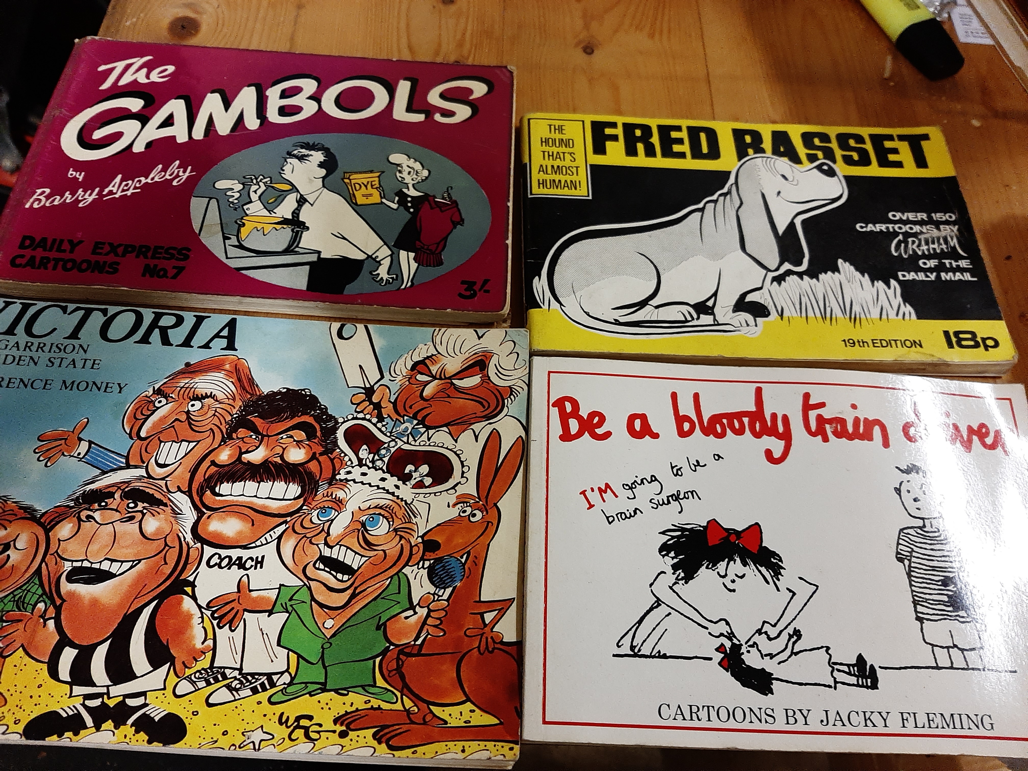 Comedy/Cartoon Books, comprising 5 x Andy Capp and 8 similar incl Fred Basset etc. (13)