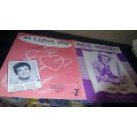 Vintage 1950s/60s Songsheets (4) inc Shirley Bassey- Perry Como- Paul Anka- and rare signed Max