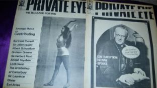 Private Eye Magazine nos 84 to 89 March to May 1965. 6 mags