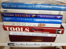 Qty various large format Books, Health and Home interest (9)