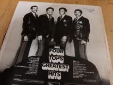 3 Vinyl Records: Dionne Warwick "The Greatest Hits Vol 2"; Marvin Gaye "Greatest Hits"; Four Tops "